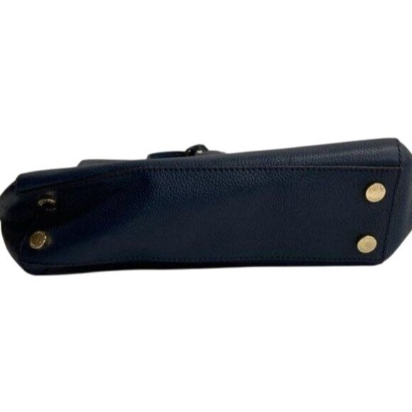 Michael Kors Karson Navy Blue Pebbled Leather Purse - Picture 7 of 7